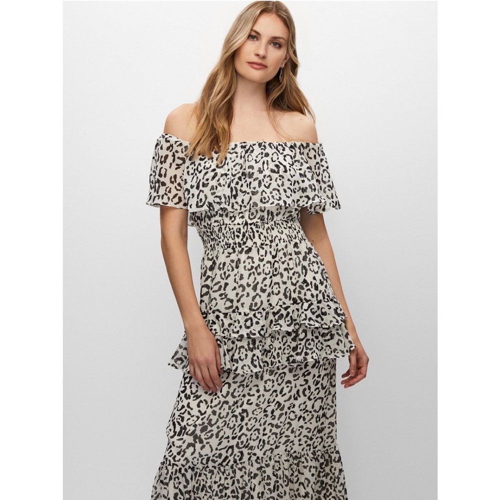 Taylor animal print smock maxi dress